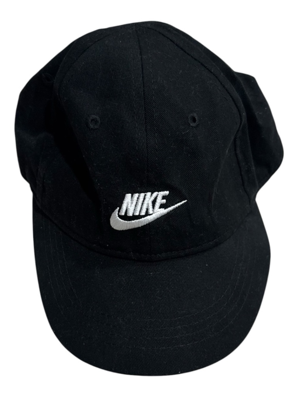 Nike Black Baseball Cap with White Swoosh